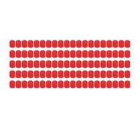 100 Uds. Tapa de extremo de PVC rojo Protector de rosca de tornillo retardante de llama Flexible para juntas de tuberías hidráulicas bridas de válvulas (15mm)