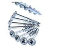 100 Uds tornillos for carpintería tornillos con orificio de bolsillo recubierto de Zinc grueso 25-63mm tornillo autorroscante for sistema de plantilla con orificio de bolsillo(100PCS_ST4 25MM)