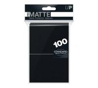 100 Ultra Pro Deck Protector Sleeves Pro-Matte Black - Standard Mat