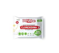 100 UN PetShine Toallitas Húmedas con Clorhexidina para perros y gatos- Pack Económico