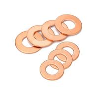 100 unidad M20 Arandelas planas de cobre rojo,20 * 30 * 1mm