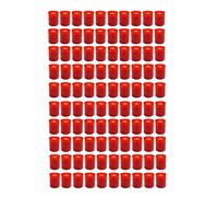 100 Unidad Vela Tumba Rojo Nr.40 Pequeño Grabbrenner Friedhofskerzen Luz Tumba