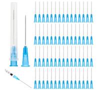 100 unidades 23 G 0,6 x 25 mm de acero inoxidable para rellenar, accesorios dosificadores de acero inoxidable para líquidos de relleno, tubos de recarga para industria, hobby y bricolaje