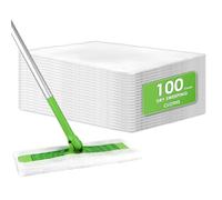 (100 unidades) Almohadillas Desechables Para Barrer En Seco Compatibles con Swiffer Sweeper, Recambios de Fregona Seca Para Barredora, Almohadillas Para Fregona Seca Para Fregar y Limpiar Pisos