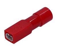 100 unidades Cembre RF-F305P Terminales enchufables planos, 2,8 x 0,5, rojo, totalmente aislados, calidad industrial