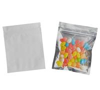 100 unidades de 10,2 x 12,7 cm, transparente y colorido Mylar Foil Flat Ziplock bolsa de muestra bolsa de aluminio sellable con calor bolsas de papel de aluminio para almacenamiento