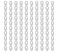 100 unidades de 100 piezas de alta resistencia a la tracción de acero inoxidable duradero para los entusiastas de (6 identificaciones: 16,5 mm/0,65 pulgadas)