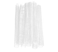100 unidades de alambre para encuadernación A4, alambre de doble lazo de 1/2 pulgada de diámetro para, anillo de encuadernación doble de hierro recubierto de nailon con paso (Blanca)