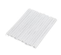 100 unidades de anillas de alambre de doble lazo, diámetro de 9/16 pulgadas, paso 3:1, espiral de 34 lazos para documentos A4, capacidad para 120 hojas, con recubrimiento de (Blanca)