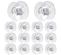 100 Unidades de Bobinas Transparentes de Plástico Para Máquina de Coser, Bobinas de Plástico Universales para Máquina de Coser, Bobinas Vacías De Tamaño Universal