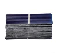 100 unidades de células solares de silicona policristalina de 0,5 V 0,17 W para paneles solares de bricolaje, 52 mm x 19 mm, azul, para modelos alimentados por energía solar, juguetes y luces de