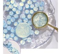 100 unidades de cera de almas de alma con purpurina, perlas de octágonos, sellado para sobres de sellos, invitaciones de boda