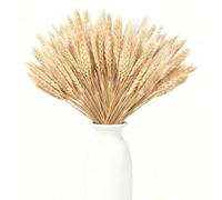 100 unidades de espigas de trigo secas, espigas de trigo decorativas, flores secas decorativas, flores secas naturales para fiestas, chimeneas, casas, iglesias, jarrón mesa boda DIY 40 cm