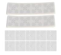 100 unidades de etiqueta RFID UHF de 860-960 MHz, inlay adhesivo regrabable KM4, pegatina RFID de PET impermeable de 50 x 50 mm para la gestión de activos de vehículos en