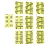 100 unidades de etiquetas plásticas para oreja de ganado, números del 001 al 100, etiquetas de identificación de animales resistentes a la decoloración para ganado vacuno, ovejas,