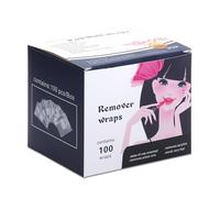 100 unidades de láminas de algodón para quitar uñas pulidas, de fuerte adherencia, suministros de limpieza rápida para manicura, suministros de limpieza rápida