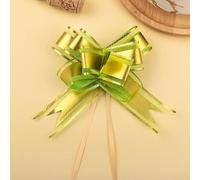 100 unidades de lazo de regalo con cinta de regalo, arcos, arcos para envolver regalos, lazos decorativos para fiestas, bodas, cumpleaños, decoración para regalos, bolsas de azúcar, color verde claro