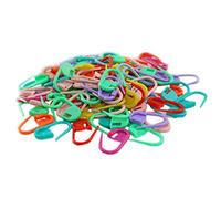 100 unidades de marcadores de punto de ganchillo de colores mixtos para tejer agujas para manualidades, marcadores de clip de aguja, alfileres de seguridad