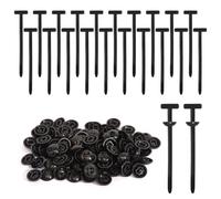 100 unidades de nailon universal para cables, resistentes y autobloqueables, de nailon, multiusos, plástico