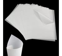 100 unidades de papel transparente A4 de 53 g/m², papel translúcido, A4, papel para impresora, papel sulfúrico para manualidades, copiar, esbozar, copiar, dibujar, caligrafía