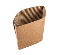 100 unidades - Fundas Aislantes Para Vasos 360 Ml 170 + 90 G/M2 12,5/10,5X5,8 Cm Natural Cartón