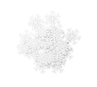 100 Unidades Madera de Nieve Colgante Colgante árbol Navidad e DIY Discos de Madera (de árbol de Navidad decoración decoración de Navidad para Colgar 35 mm (Color)