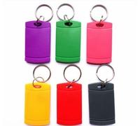 100 unidades RFID 125 KHz Writable Rewrite T5577 Llaveros de acceso de proximidad (morado)