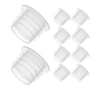 100 Unidades Tapón Plástico Transparente Para Botella Con Anillo