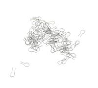 100 unids/200 piezas de cerámica ornamento percha en forma de U ganchos de alta resistencia a la temperatura de alambre de tungsteno colgando gancho de disparo anillos de salto (200)