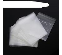 100 Unids Bolsa De Regalo De Galletas De Caramelo Esmerilado Transparente Con Bolsa Autoadhesiva De Bricolaje Bolsa De Empaque De Dulces De Fiesta De Cumpleaños De Boda-Puntos Esmerilados,7x7cm