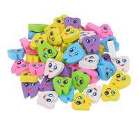 100 Unids/bolsa Mini Borradores De Goma En Forma De Diente Paquete Múltiple Borradores Novedosos Borradores De Lápiz Pequeños Para Estudiantes Tarea Escuela Aula Recompensas Premios Favores De Fiesta