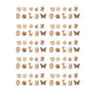 100 Unids Botones de Costura de Madera 2 Agujeros Haert Fruit Animal Forma Botones Decorativos para Diy Ropa de Bebé Craft Sastre Scrapbooking Art
