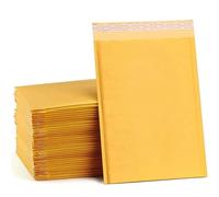 100 Unids Burbuja Buffer Anti-caída Protección Globo Impermeable Bolsa de Embalaje Negro Paquete de Mensajería Sobre Mailer-Amarillo-15 * 18cm