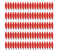 100 UNIDS de de PVC de Acero de Gran Apertura Fuerte Fuerza de Mordida para Prueba de Potencia Hogar de Soldadura de Automóviles Clip de Prueba eléctrica Pinza de Cargador de (Rojo)