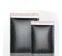 100 Unids Embalaje Bolsa de Envío Auto Sellado Negro Bolsas de Mensajería Impermeables Sobres de Burbuja Acolchados Bolsa de Sobres de Burbuja bolsas de envío-negro-15 * 20cm