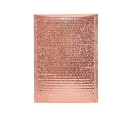 100 Unids Embalaje Bolsa de Envío Auto Sellado Negro Impermeable Bolsas de Mensajería Sobres de Burbuja Acolchados Sobres de Burbuja Bolsa bolsas de envío-Champagne-15 * 20cm