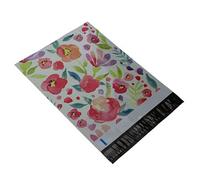 100 unids/lote 10 * 13 pulgadas espesar bolsa de almacenamiento impermeable bolsas de embalaje de correo de mensajería sobres para cartas bolsas postales (color: verde)