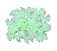 100 unids/Lote 2,5x2 cm Lazos de Cinta de poliéster Mini satén for Manualidades DIY Costura Fiesta hogar Decoraciones navideñas(Green)
