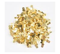 100 unids/lote 2,8/4,8/6,3mm Terminal de engarzado hembra y macho conectores de cable eléctrico de altavoz de latón for coche y funda aislante(2.8 Male 100PCS)