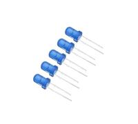 100 unids/lote 5 colores F5 5MM Kit surtido de LED redondo Ultra brillante difuso verde/amarillo/azul/blanco/rojo diodo emisor de luz(Blue)