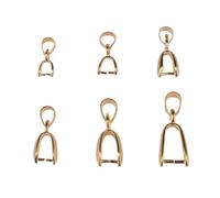 100 unids/lote colgante Clip cierre melón semillas hebilla conector cobre encanto cuentas joyería hallazgos DIY componente de para Hacer Joyas(KC Gold color,24MM)