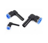 100 unids/lote conector neumático accesorios enchufe codo PLJ 4/6/8/10/12mm Tubo(PLJ 04-04)