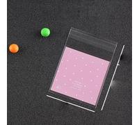 100 unids/lote de regalo de galletas autoadhesivo sellado bolsa de dulces boda Navidad día de San Valentín bolsa transparente 7 x 7 cm-s25,7 x 7 cm