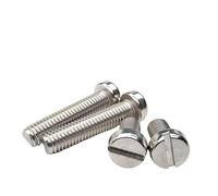 100 unids/lote DIN85 tornillo de máquina cabeza cilíndrica queso ranurado acero inoxidable M4/M5/M6/M8 * 5-80mm cilíndrico(35mm,M6)