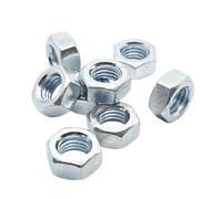 100 unids/lote rosca métrica DIN934 M2 M2.5 M3 M3.5 M4 M5 M6 tuercas hexagonales de acero(M2.5-100pcs)