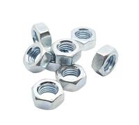 100 unids/lote rosca métrica DIN934 M2 M2.5 M3 M3.5 M4 M5 M6 tuercas hexagonales de acero(M3.5-100pcs)