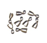 100 unids/lote semillas de melón hebilla colgantes cierres gancho Clips conectores cobre encanto cuentas for hacer joyería DIY para Hacer Joyas(Bronze,7x20mm)