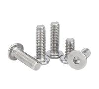 100 Unids/lote Tornillo De Cabeza Oblea Súper Plano Ultradelgado M1.6 M2 .5 M3 M4 M5 M6 M8 304 Hexagonal Acero Inoxidable CM(2mm x100pcs,M2)