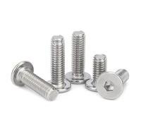 100 unids/lote tornillo de cabeza oblea súper plano ultradelgado M1.6 M2 .5 M3 M4 M5 M6 M8 304 hexagonal acero inoxidable CM(35mm x100pcs,M4)