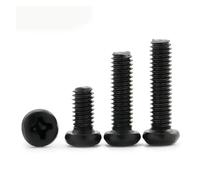 100 unids/lote tornillo de cabeza plana empotrado en cruz M1 M1.2 M1.6 M2 M2.5 M3 M4 M6 tornillo de máquina negro de acero al carbono Grado 4,8(30mm x100pcs,M2.5)